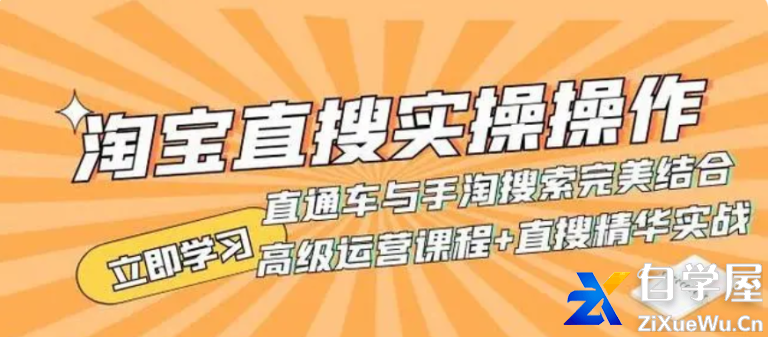 淘宝直搜实操操作 直通车与手淘搜索完美结合（高级运营课程 直搜精华实战）.png